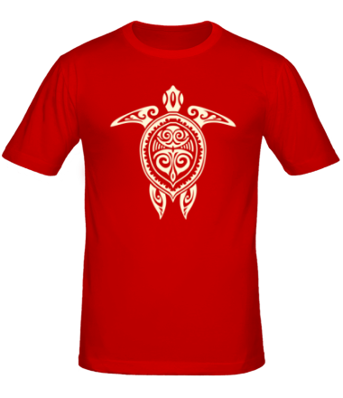 Мужская футболка Морская черепаха узор (свет)