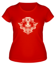 Женская футболка Близнецы узор (свет) фото