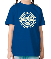 Детская футболка Ацтекские узоры - птица (свет)
