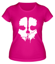 Женская футболка Пятно череп фото