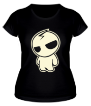 Женская футболка Человечек (свет) фото