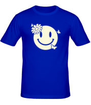 Мужская футболка Улыбка бабочки цветочки (свет) фото