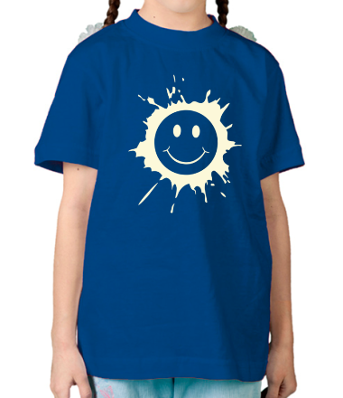 Детская футболка Смайл размазня (свет)