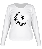 Женская футболка длинный рукав Исламский символ фото