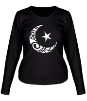 Женская футболка длинный рукав Исламский символ фото