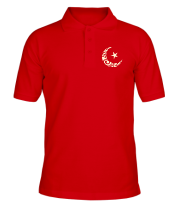 Мужская футболка поло Исламский символ (свет)