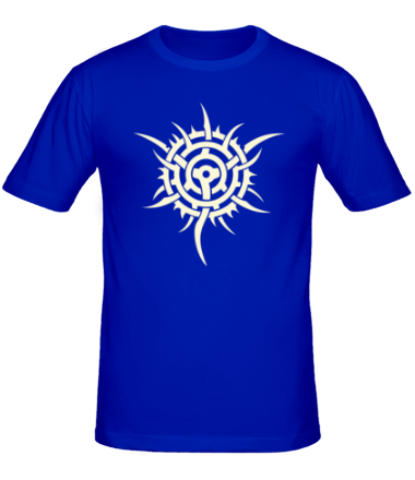 Мужская футболка Узор шипованная звезда (свет)