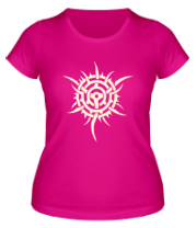 Женская футболка Узор шипованная звезда (свет) фото