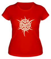 Женская футболка Узор шипованная звезда (свет) фото