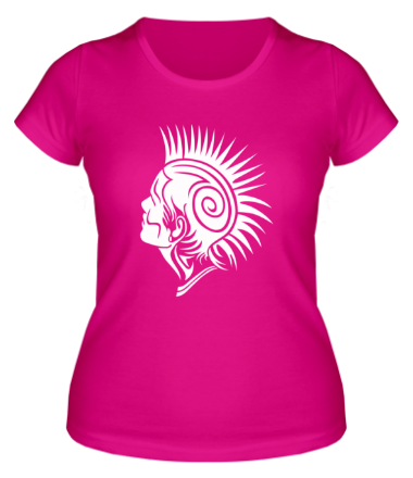 Женская футболка Панк с ирокезом