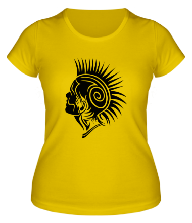 Женская футболка Панк с ирокезом