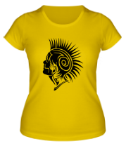 Женская футболка Панк с ирокезом фото