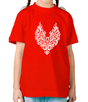Детская футболка Огненный феникс фото