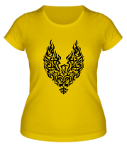 Женская футболка Огненный феникс фото