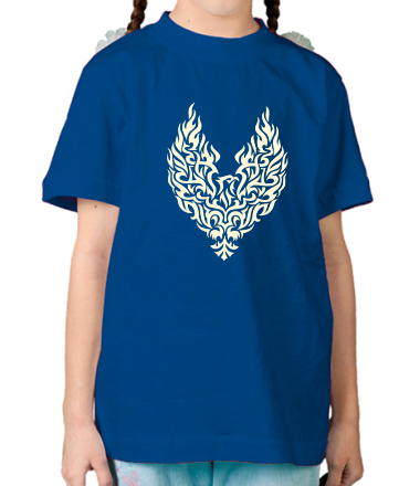 Детская футболка Огненный феникс (свет)