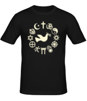 Мужская футболка Дружба религий (свет) фото