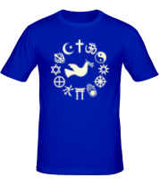 Мужская футболка Дружба религий (свет) фото