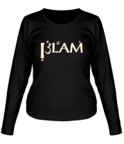 Женская футболка длинный рукав Ислам (свет)