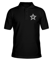 Мужская футболка поло Звезда в стиле кельтских узоров фото