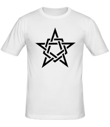 Мужская футболка Звезда в стиле кельтских узоров