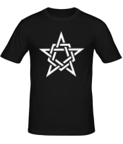 Мужская футболка Звезда в стиле кельтских узоров фото
