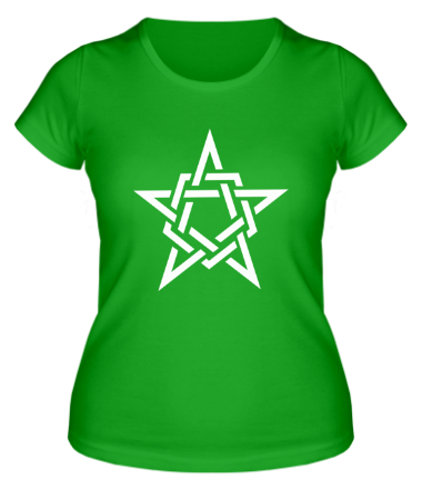 Женская футболка Звезда в стиле кельтских узоров