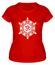 Женская футболка Ом символ в узорах фото