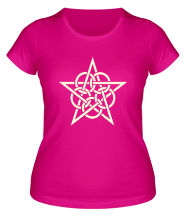 Женская футболка Тату звезда с кругами (свет)