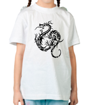 Детская футболка Татуировка с драконом фото