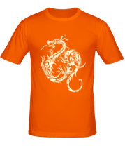 Мужская футболка Татуировка с драконом (свет) фото
