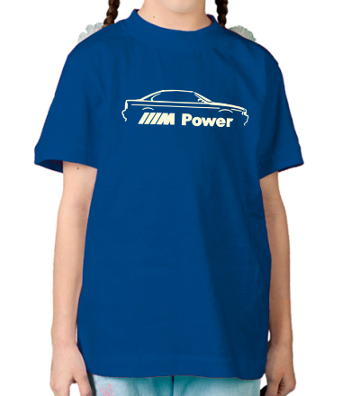 Детская футболка M power (свет)