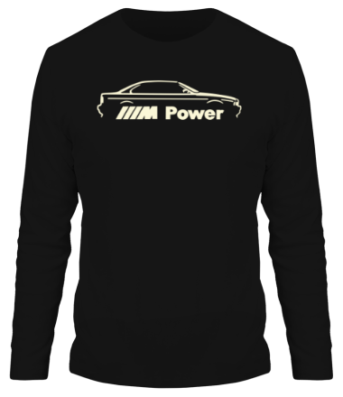 Мужская футболка длинный рукав M power (свет)