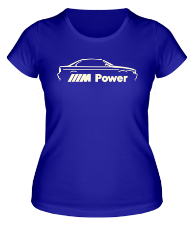 Женская футболка M power (свет)