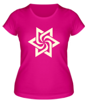 Женская футболка Звезда торнадо (свет) фото