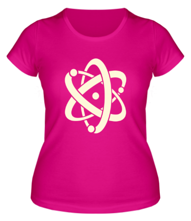 Женская футболка Атом (свет)