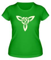 Женская футболка Кельтский узор (свет) фото