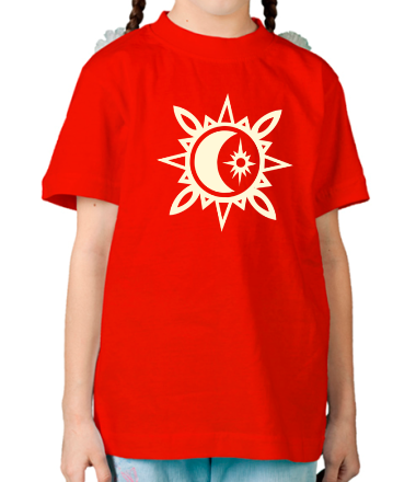 Детская футболка Исламский символ в узорах (свет)