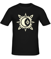 Мужская футболка Исламский символ в узорах (свет) фото