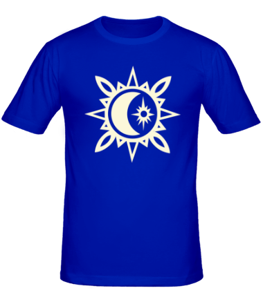 Мужская футболка Исламский символ в узорах (свет)