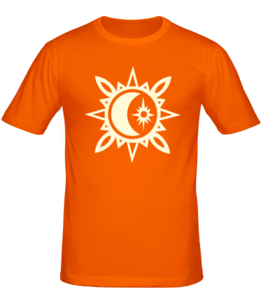 Мужская футболка Исламский символ в узорах (свет)