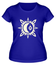 Женская футболка Исламский символ в узорах (свет) фото