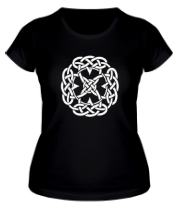 Женская футболка Сложный кельтский узор фото