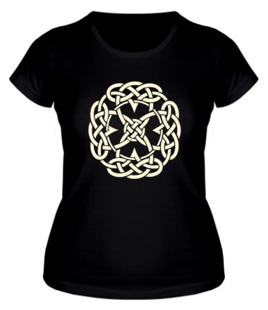 Женская футболка Сложный кельтский узор (свет)