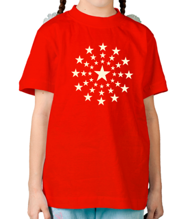 Детская футболка Звездный взрыв (свет)