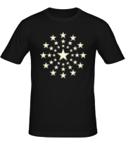 Мужская футболка Звездный взрыв (свет)