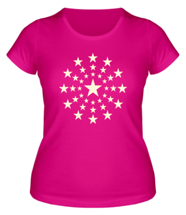 Женская футболка Звездный взрыв (свет)