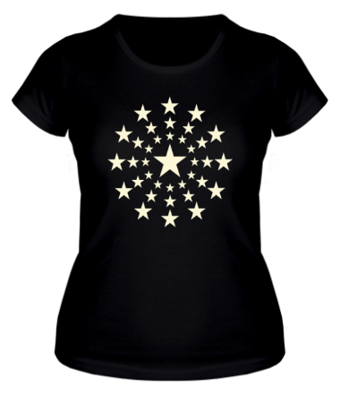 Женская футболка Звездный взрыв (свет)