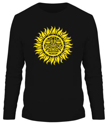 Мужская футболка длинный рукав Солнце древний символ