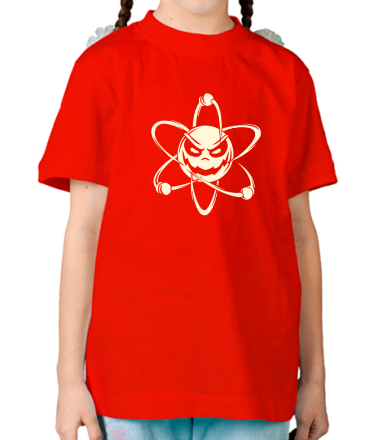 Детская футболка Злой атом (свет)
