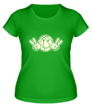 Женская футболка Баскетбольный мяч (свет) фото